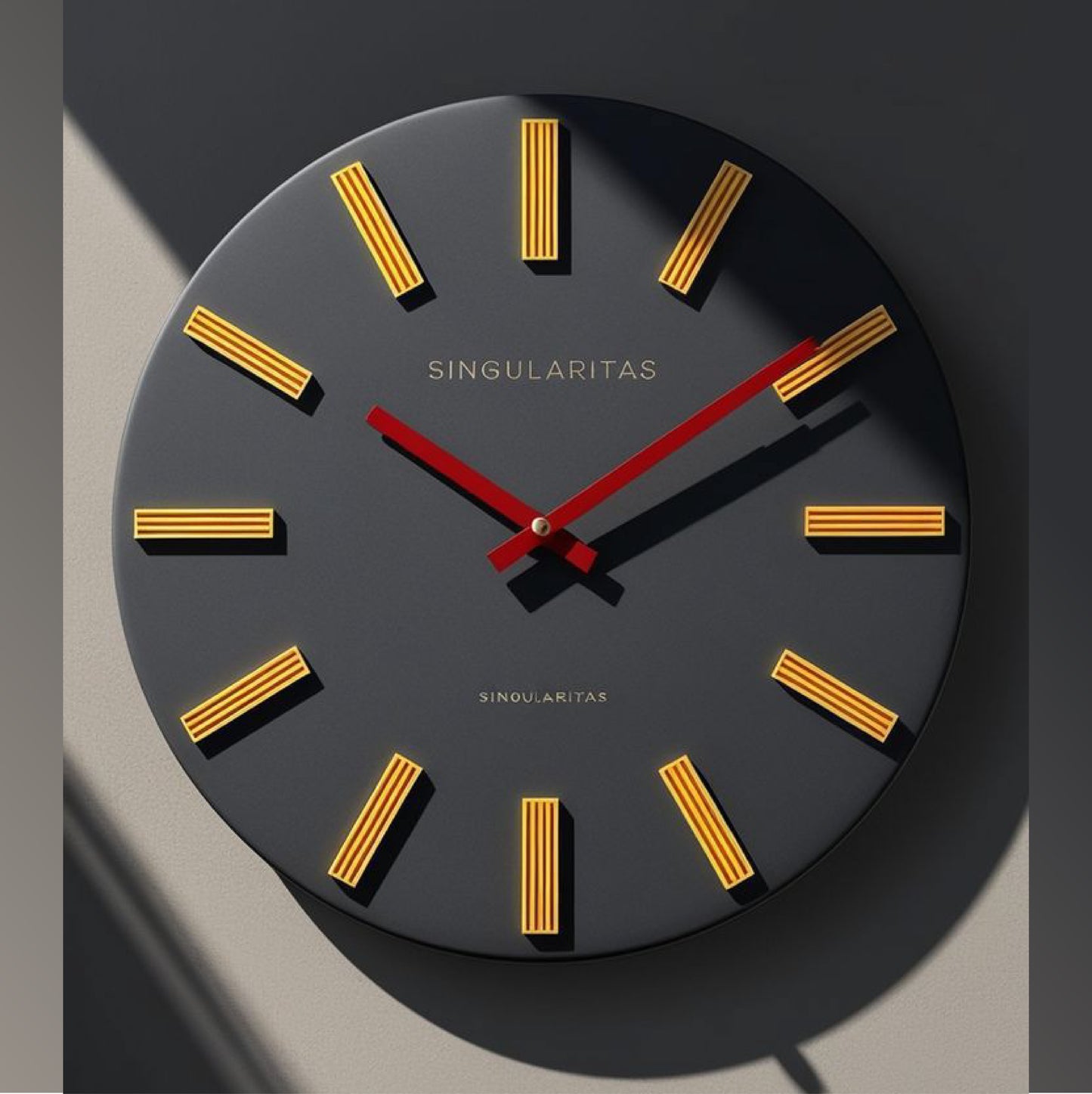 Golden Aura Clock | Premium Acrylic Material