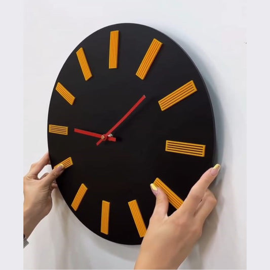 Golden Aura Clock | Premium Acrylic Material