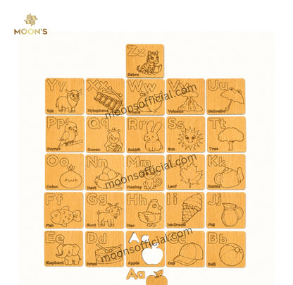English & Urdu Learning stencils For Kids