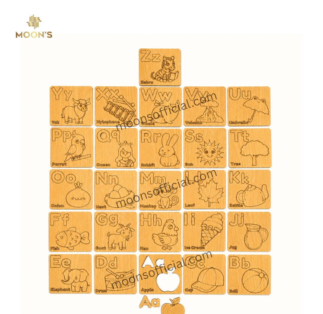 English Learning stencils For Kids