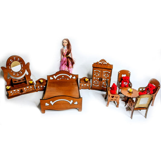 New & Premium Doll Bedroom Furniture Set ( Extra Large Size )