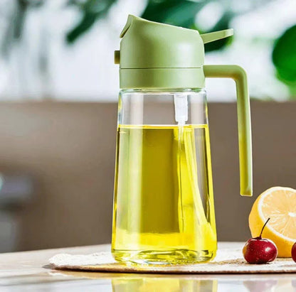 2-in-1 Oil Spray Bottle | Adjustable Mist & Dispenser
